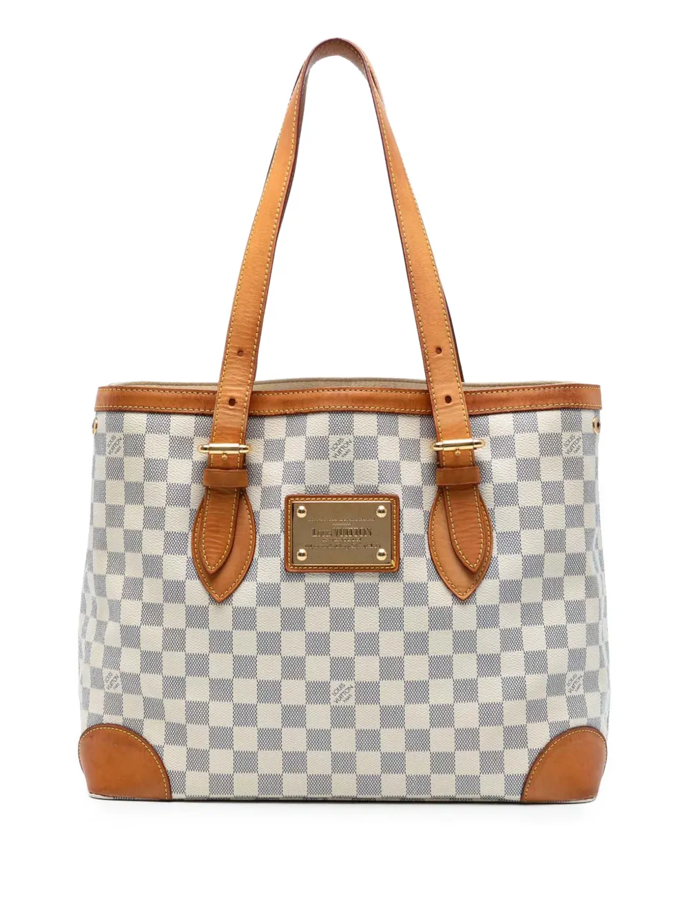Louis Vuitton Pre-Owned 2009 ダミエ アズール ハムステッド MM トートバッグ - ホワイト