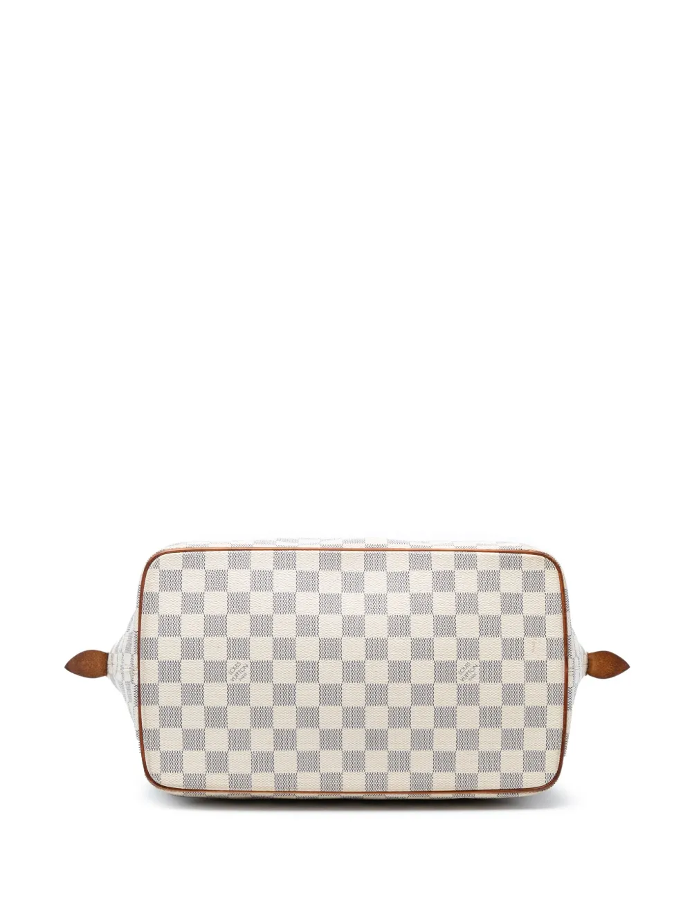 Pre-owned Louis Vuitton 2007 Damier Azur Saleya Mm Tote Bag In White