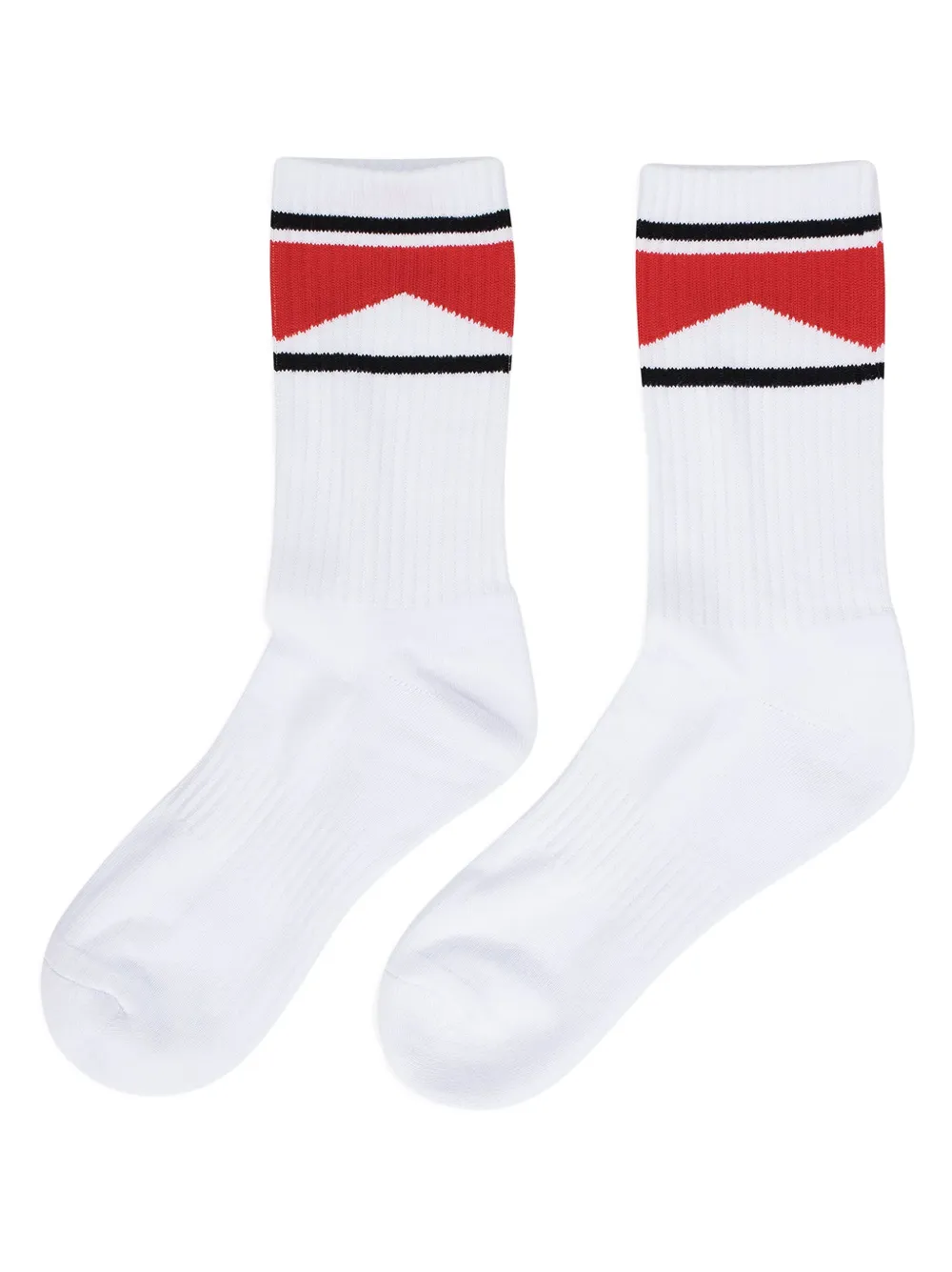 RHUDE chevron-design socks | White | Image 1