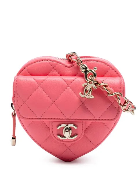 CHANEL Pre-Owned 2021 mini CC in Love Heart Umhängetasche
