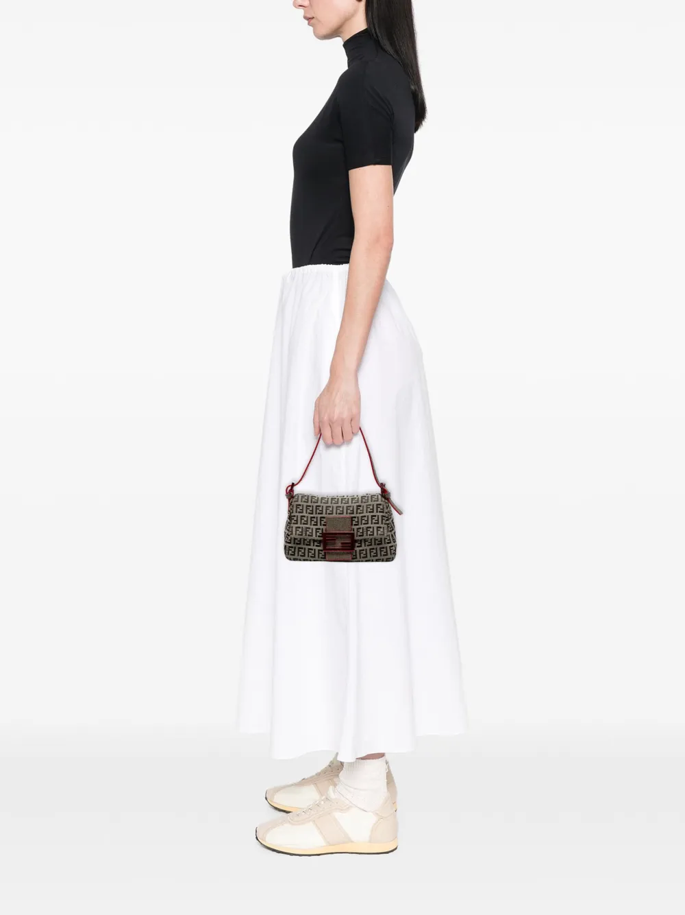 Fendi Pre-Owned sac porté épaule Mamma Forever en toile à motif Zucchino (2010-2025) | Pre-owned | Image 2