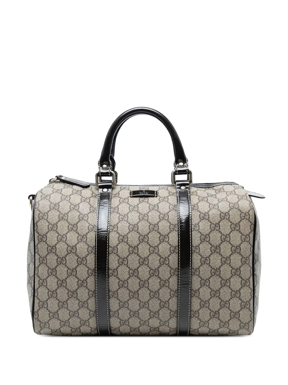 Pre-owned Gucci 2016-2025 Medium Gg Supreme Joy Boston Bag In Brown