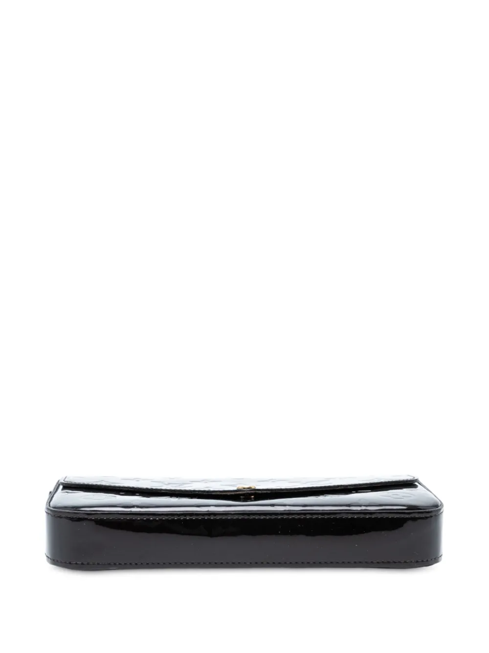 Pre-owned Louis Vuitton 2017 Monogram Vernis Pochette Felicie Crossbody Bag In Purple