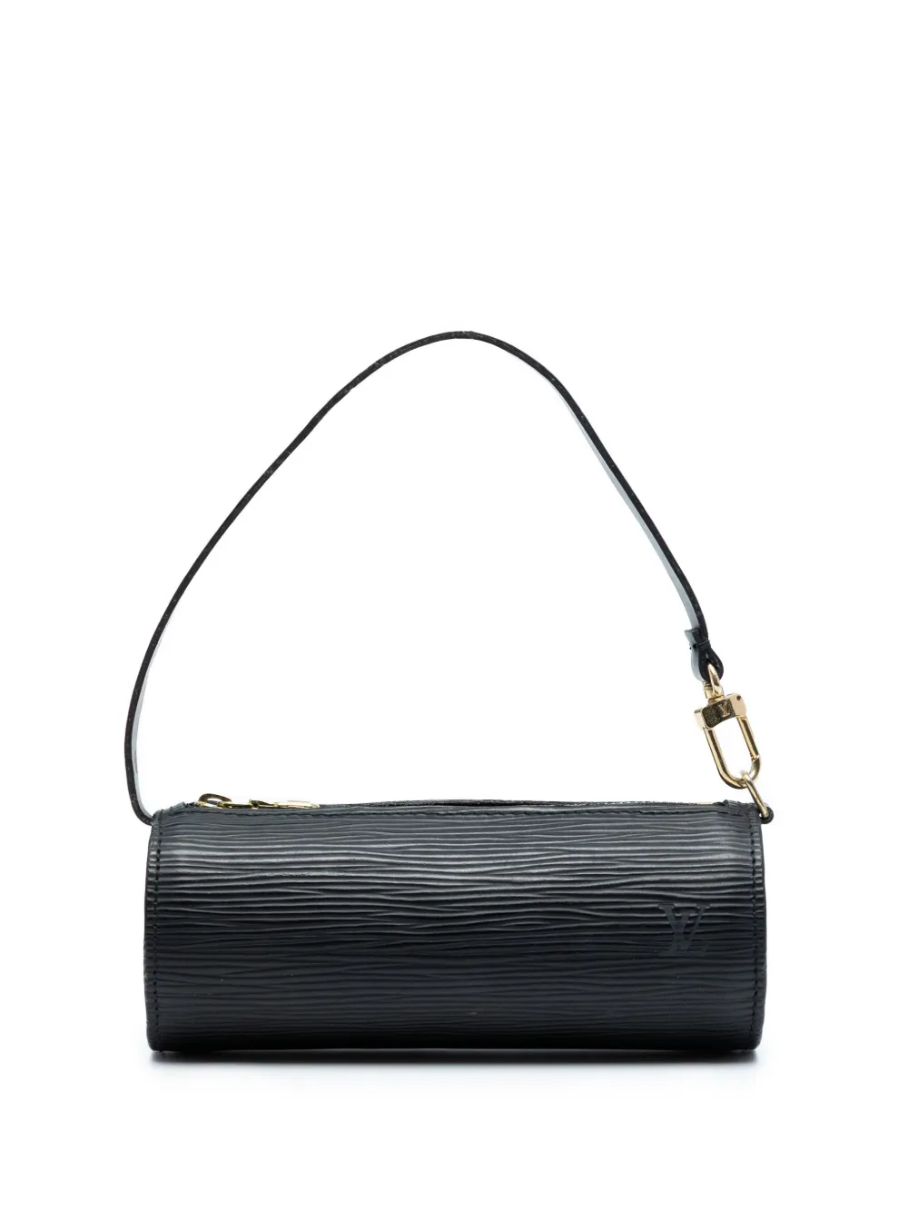 Pre-owned Louis Vuitton 1996 Epi Pochette Papillon Handbag In Black