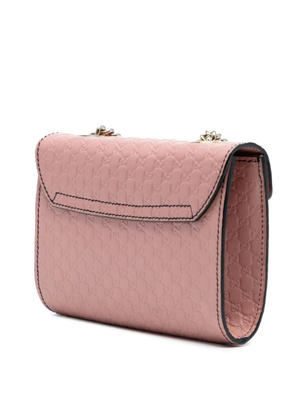 Pre-owned Gucci 2016-2025 Mini Microssima Emily Crossbody Bag In Pink