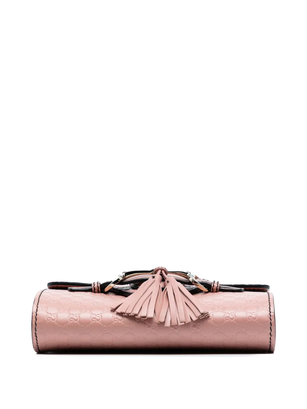 Pre-owned Gucci 2016-2025 Mini Microssima Emily Crossbody Bag In Pink