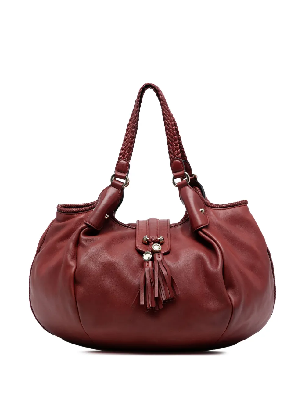 Pre-owned Gucci 2016-2025 Leather Marrakech Hobo Bag In Red