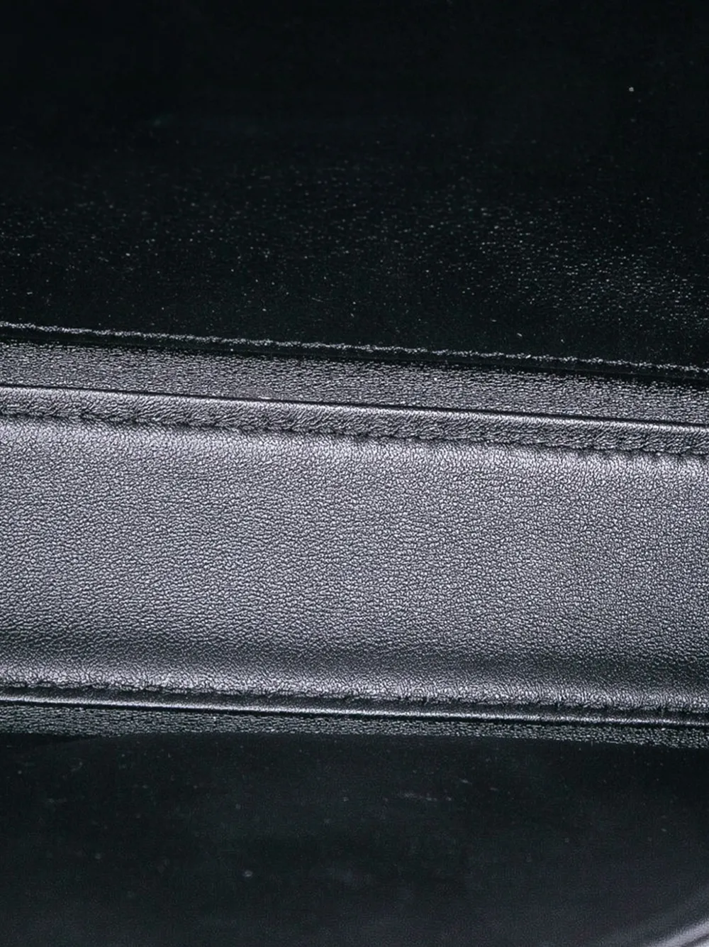 CELINE Pre-owned 2010-2025 Shiny Calfskin Triomphe Claude Shoulder Bag In Black