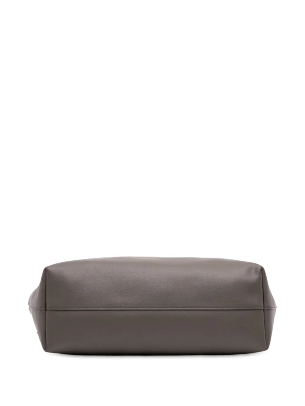 SAINT LAURENT Pre-owned 2020 Large Leather East West Shopping Tote Bag In Gray