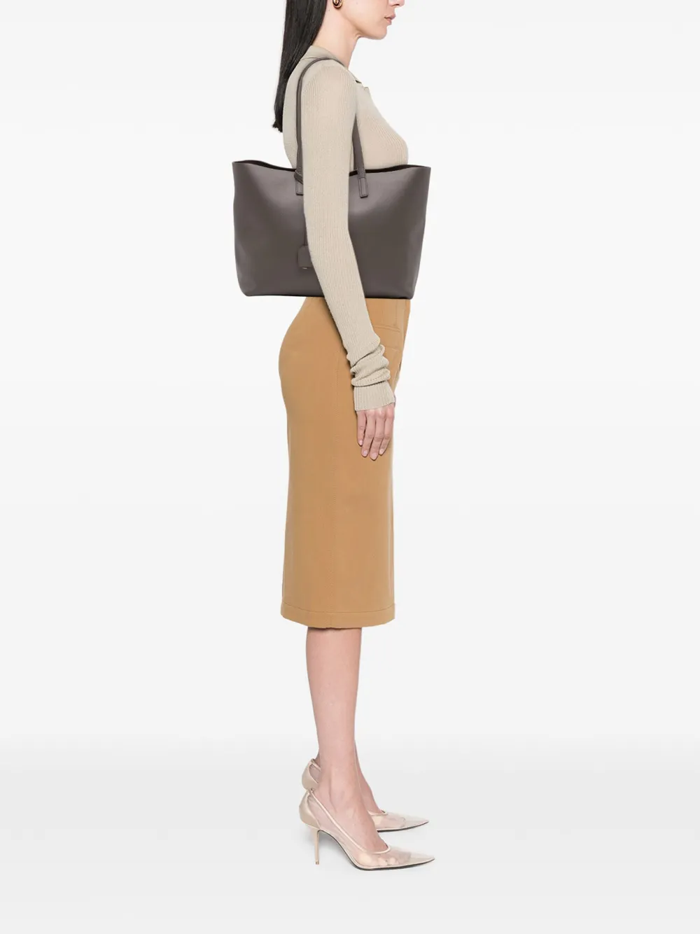 Saint Laurent Pre-Owned 2020 Large Leather East West Shopping tote bag | Pre-Owned | Image 2