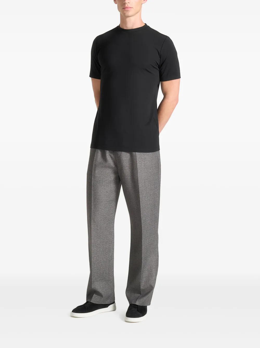 Manière De Voir Armand T-shirt met Eiffel-plakkaat - Zwart