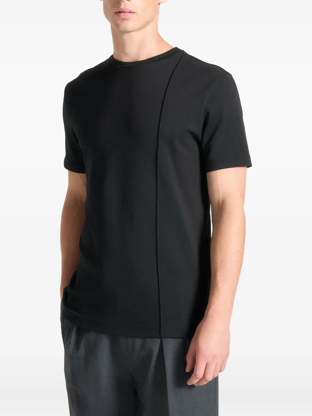 Manière De Voir Bruno Pintuck T-shirt In Black