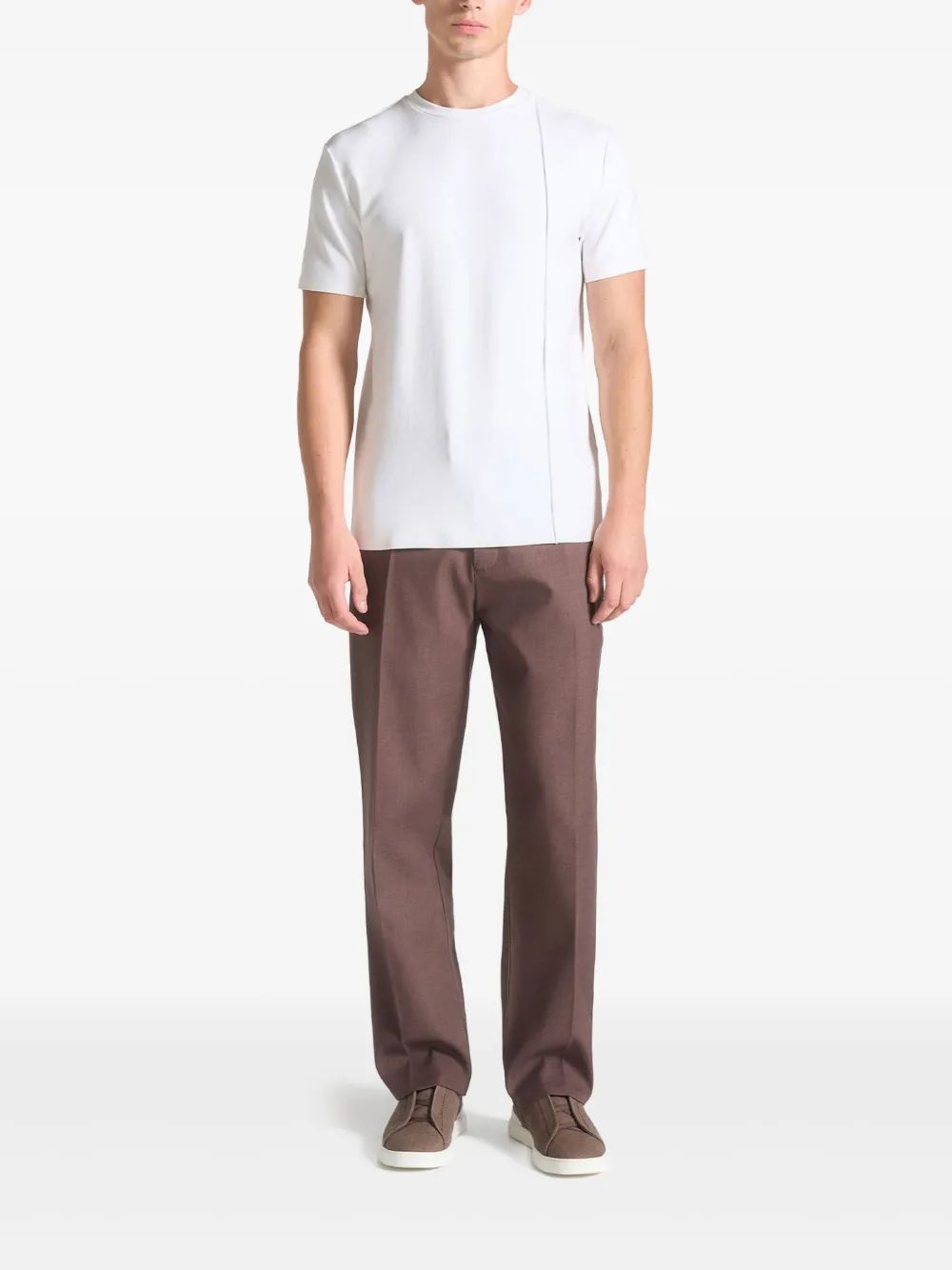 Manière De Voir Bruno T-shirt met detail - Wit