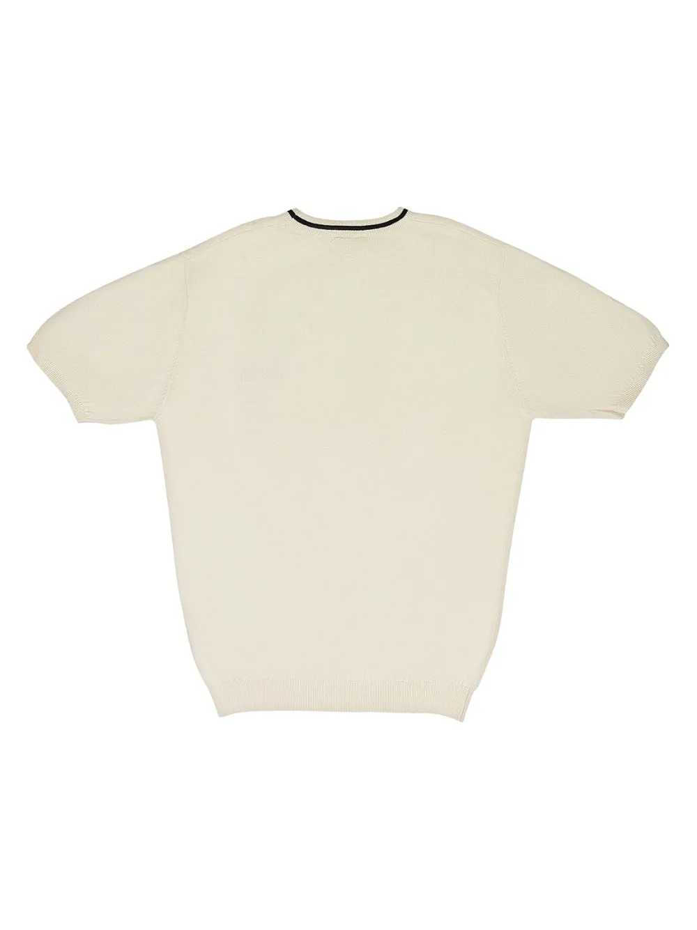 RHUDE logo-detail ribbed-knit T-shirt - Beige