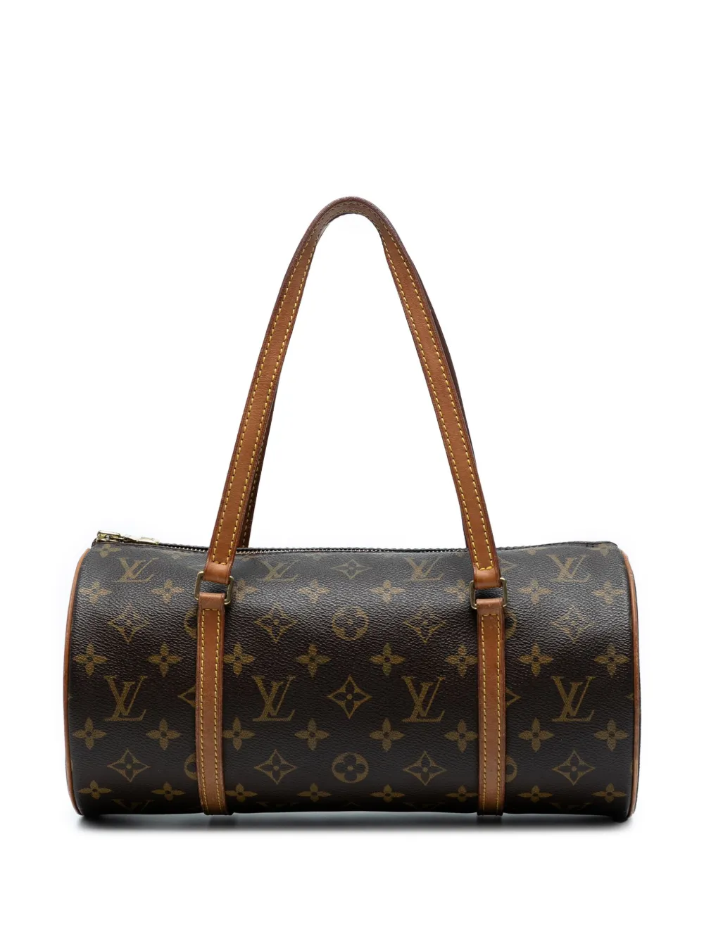 Pre-owned Louis Vuitton 2003 Monogram Papillon 30 Handbag In Brown