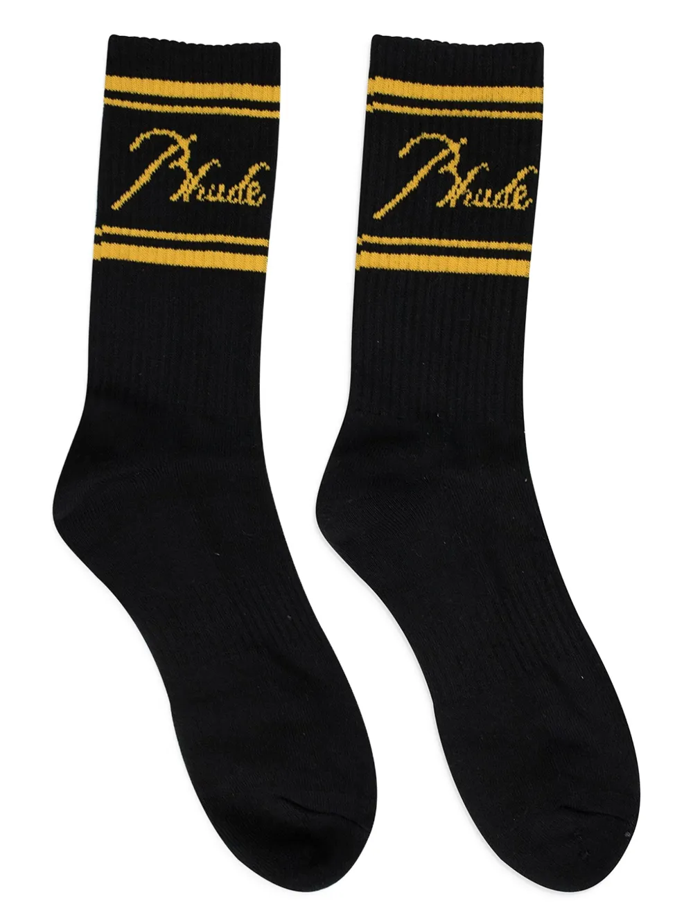 RHUDE calcetines con logo bordado | negro | Image 1
