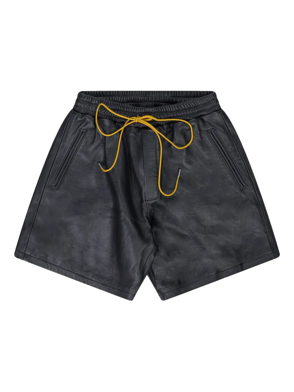 RHUDE Ciesta leather shorts - ブラック