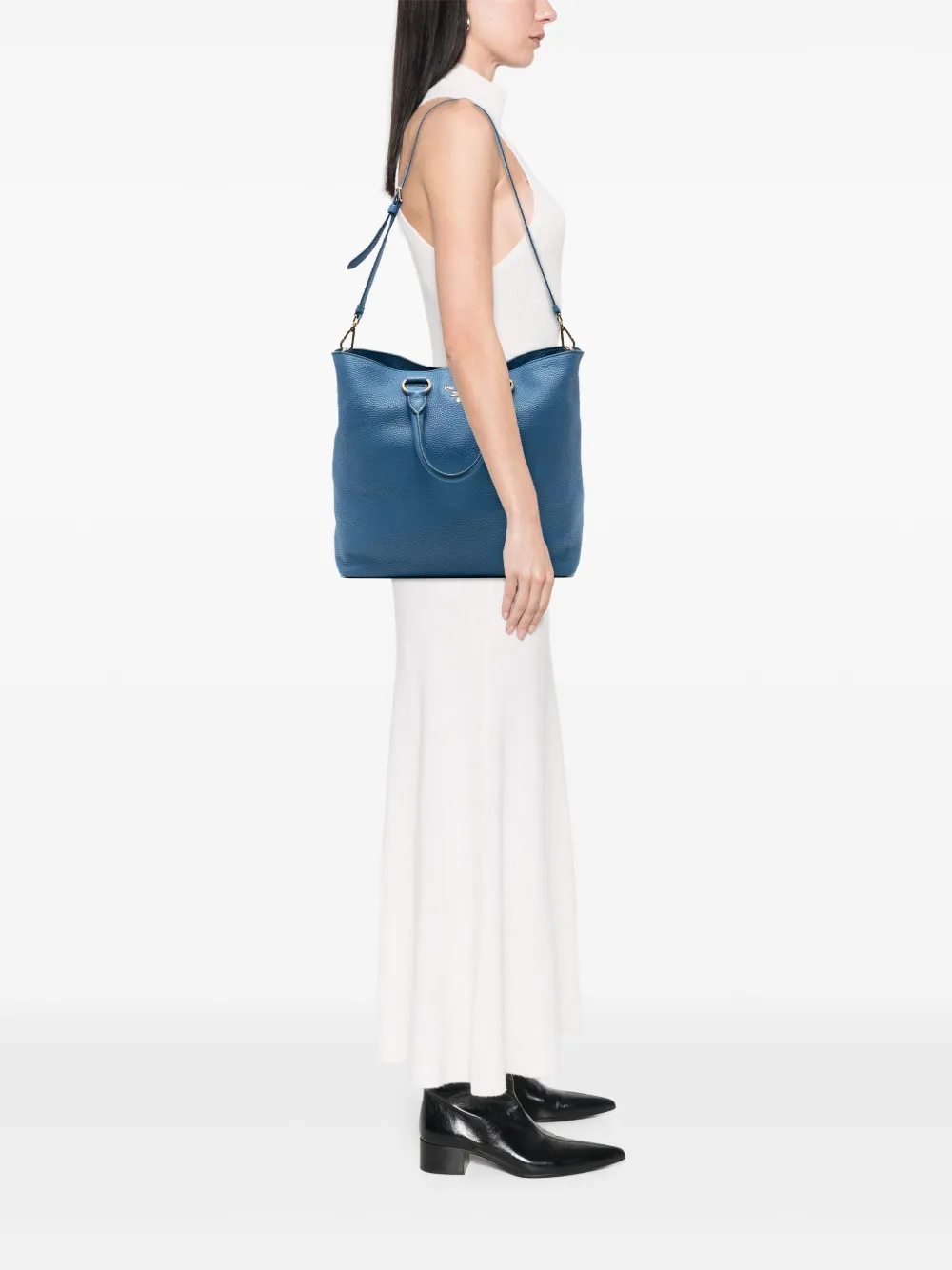 Prada Pre-Owned sac porté épaule Open Convertible en cuir Vitello Daino (2000-2025) | Pre-owned | Image 2