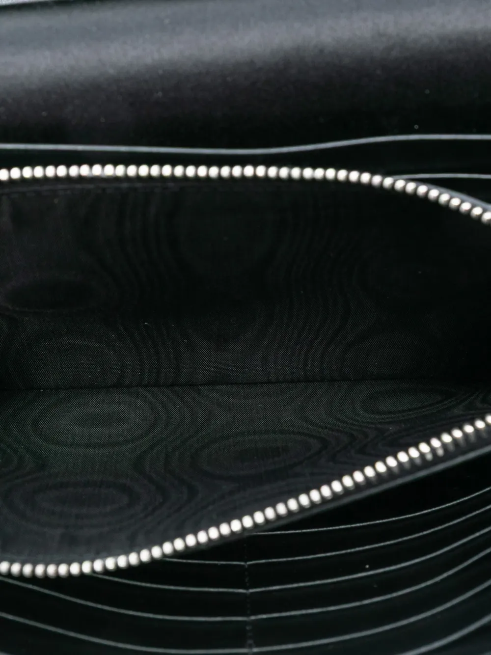 Pre-owned Saint Laurent 2017 Sequin Monogram Kate Wallet On Chain Crossbody Bag In Black