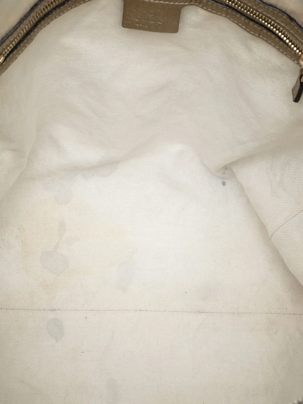 Pre-owned Gucci 2016-2025 Large Gg Canvas Bella Shoulder Bag In Gold