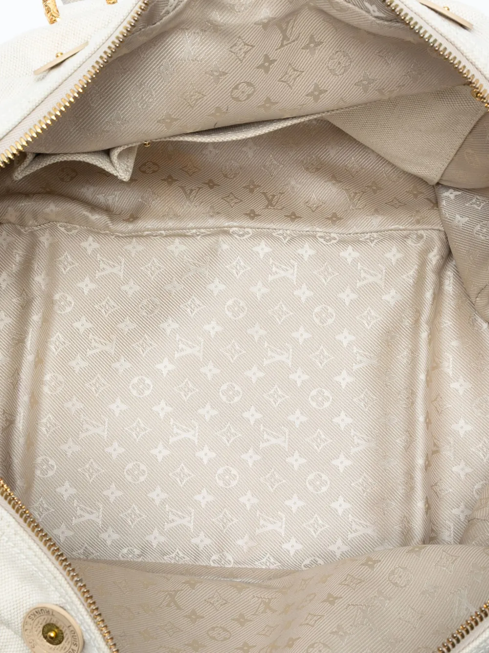 LOUIS VUITTON Pre-owned 2007 Polka Dots Bowly Handbag In White