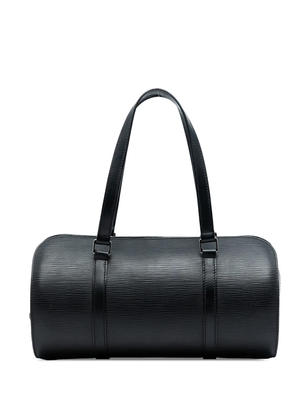 Pre-owned Louis Vuitton 2008 Epi Soufflot Handbag In Black