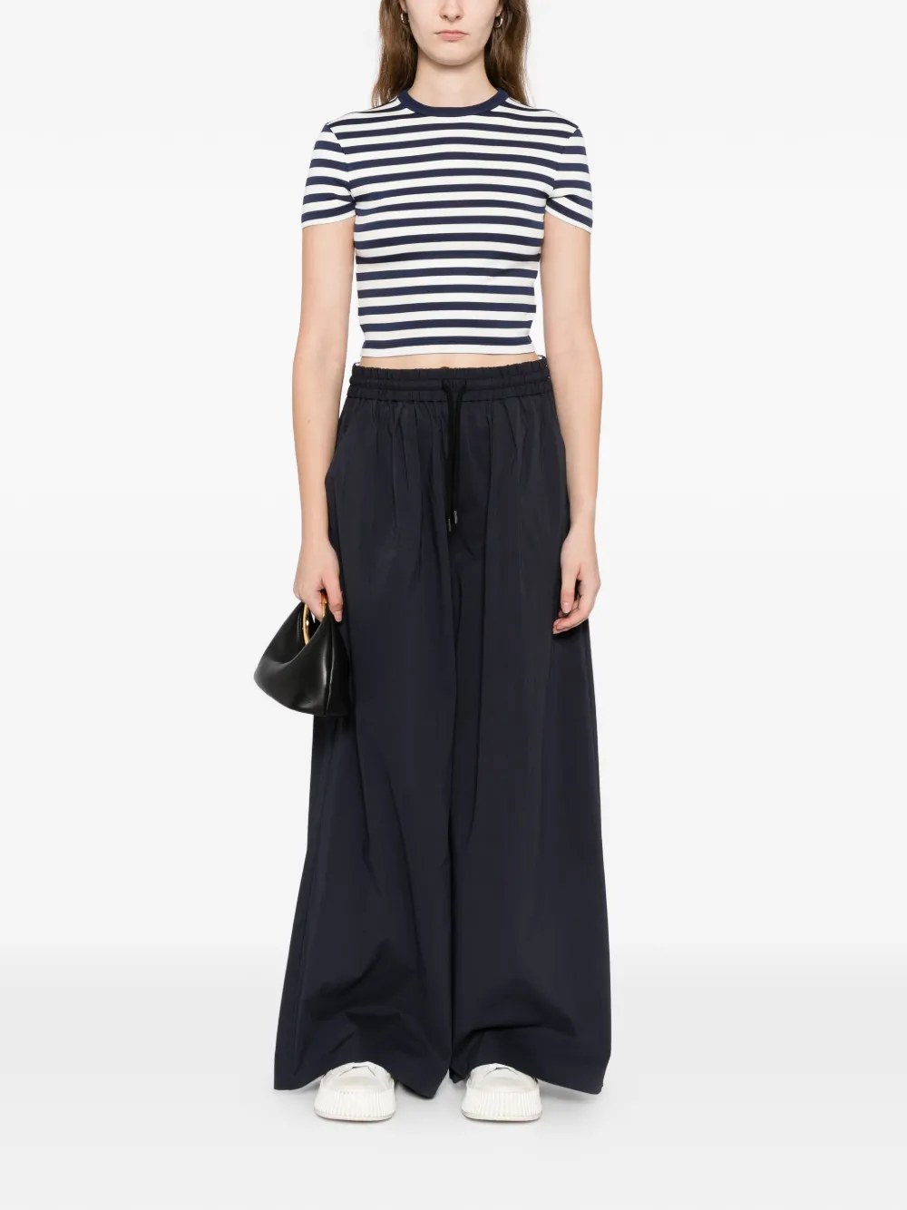 striped short-sleeve top