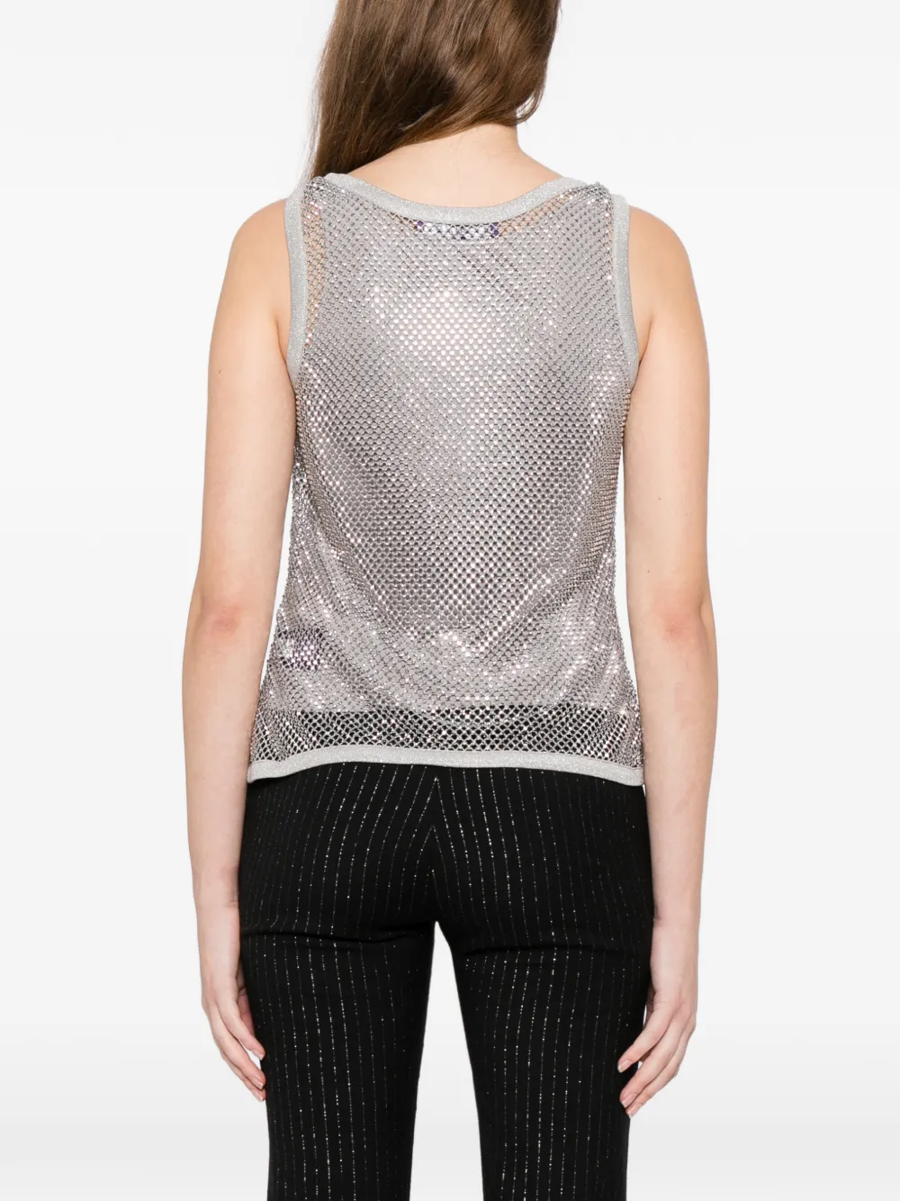 Ralph Lauren Collection Tanktop verfraaid met kristallen Grijs