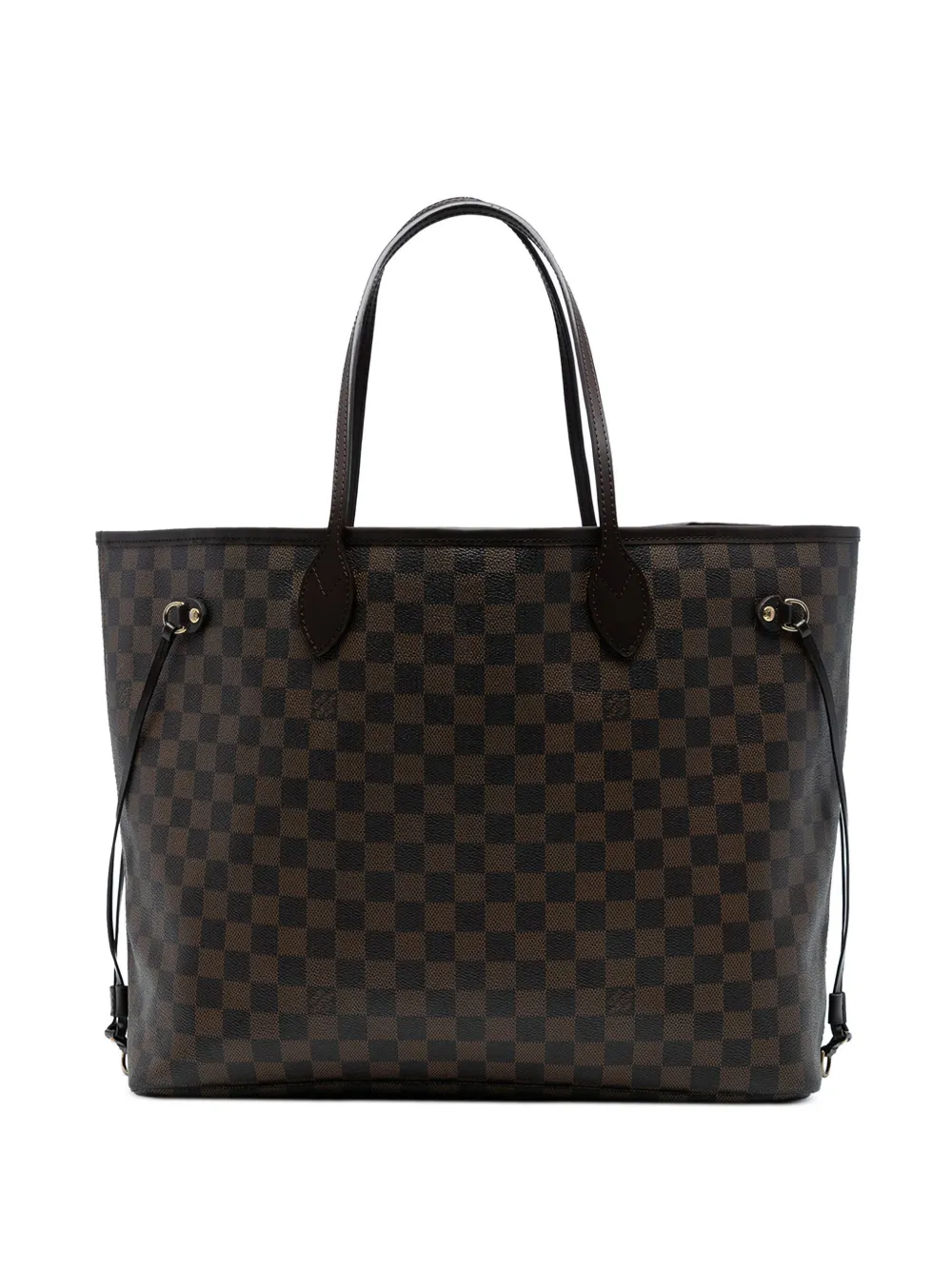 Pre-owned Louis Vuitton 2009 Damier Ebene Neverfull Gm Tote Bag In Brown