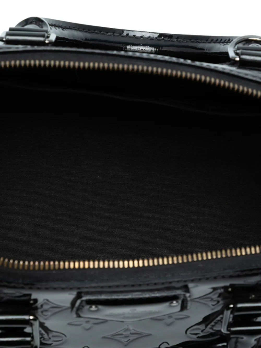 Pre-owned Louis Vuitton 2014 Monogram Vernis Montana Satchel In Black