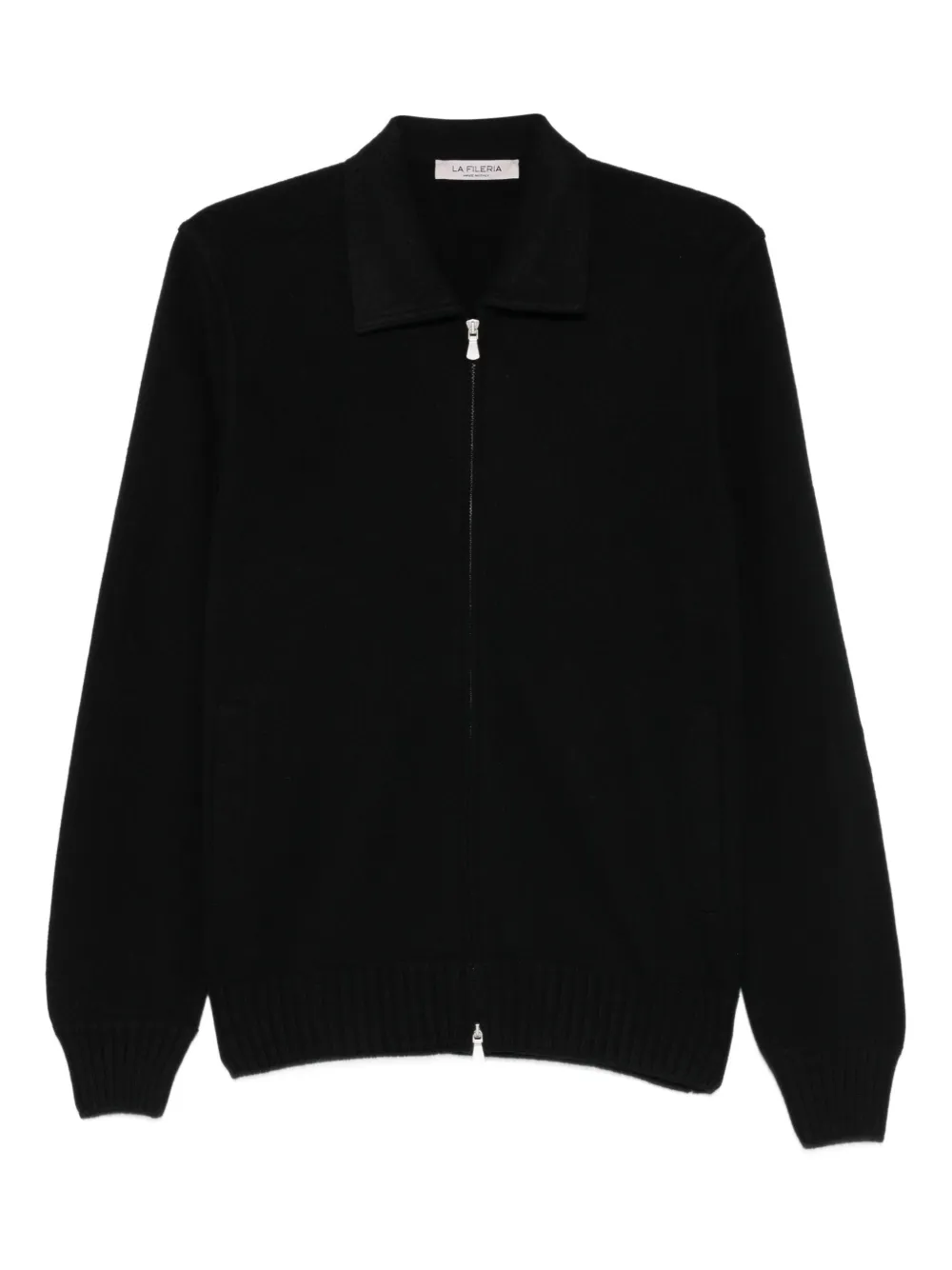 Fileria Cashmere Collar Cardigan In Black