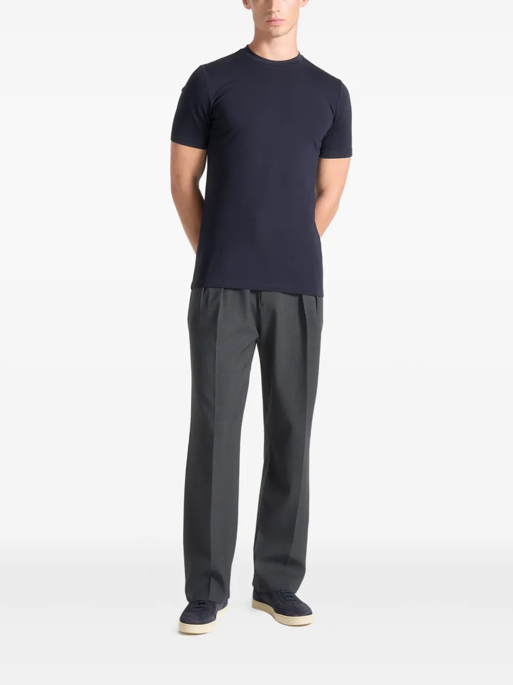 Manière De Voir Armand T-shirt met Eiffel-plakkaat - Blauw