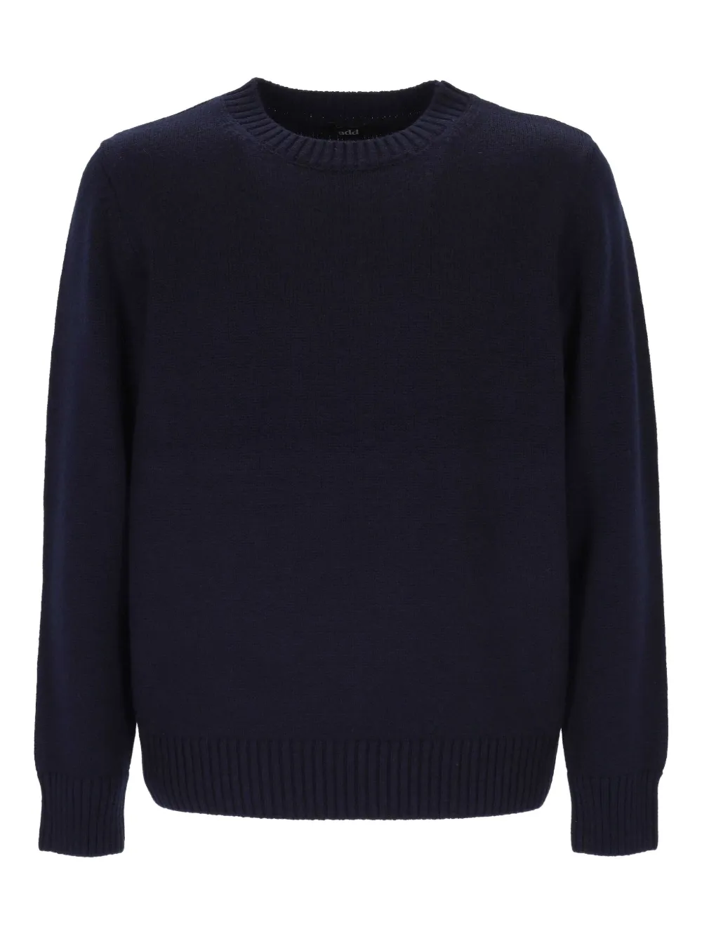 Add fine knit wool sweatshirt | Blue | Image 1