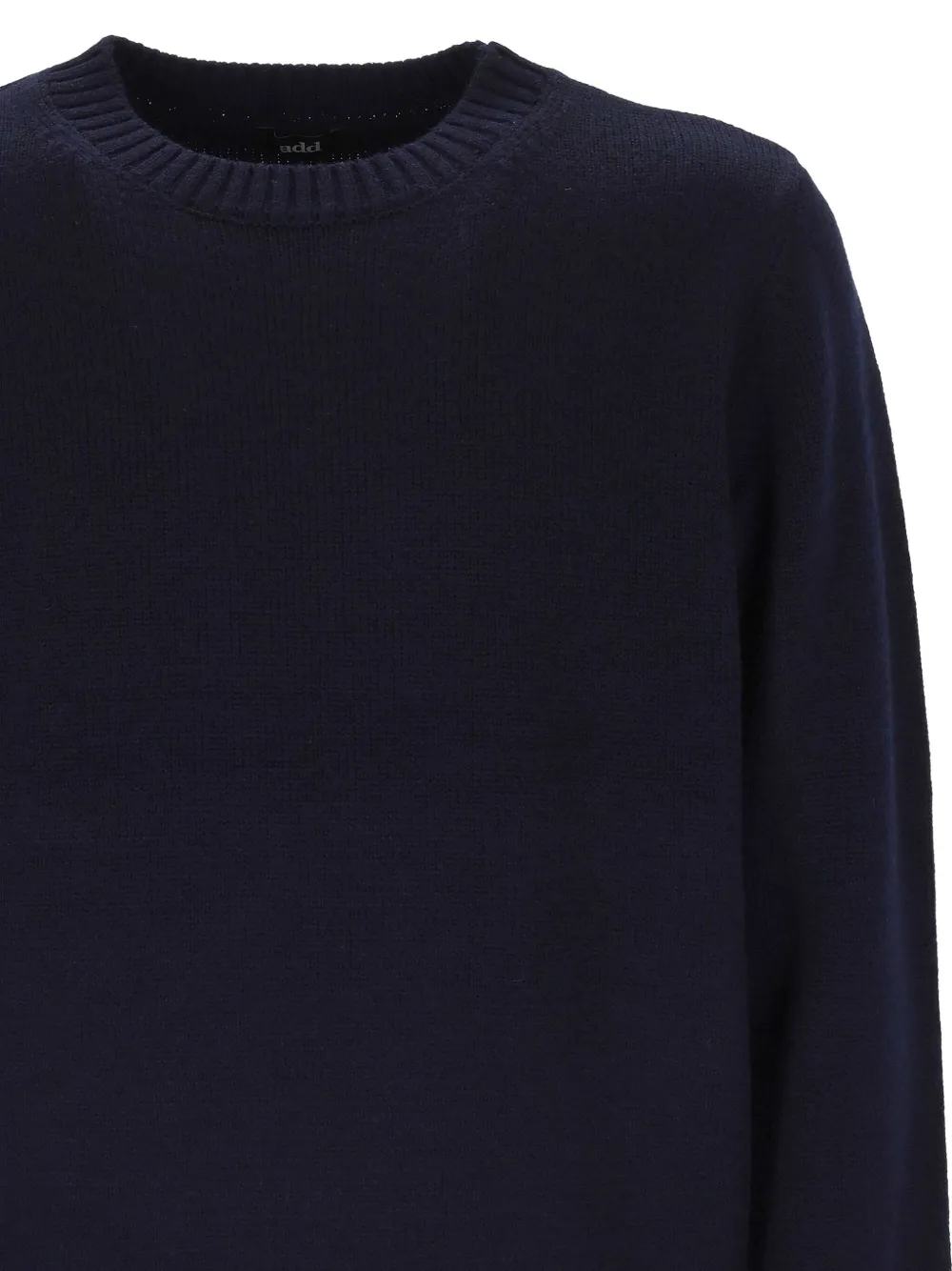 Add Fine Knit Wool Sweatshirt In Blue