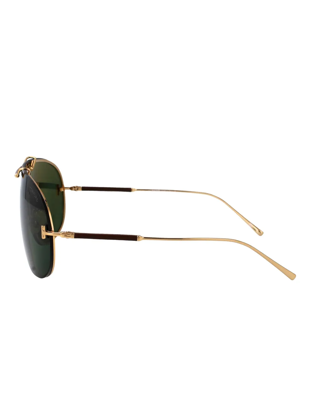 TOM FORD Eyewear Tyler zonnebril met wenkbrauw-brug Goud