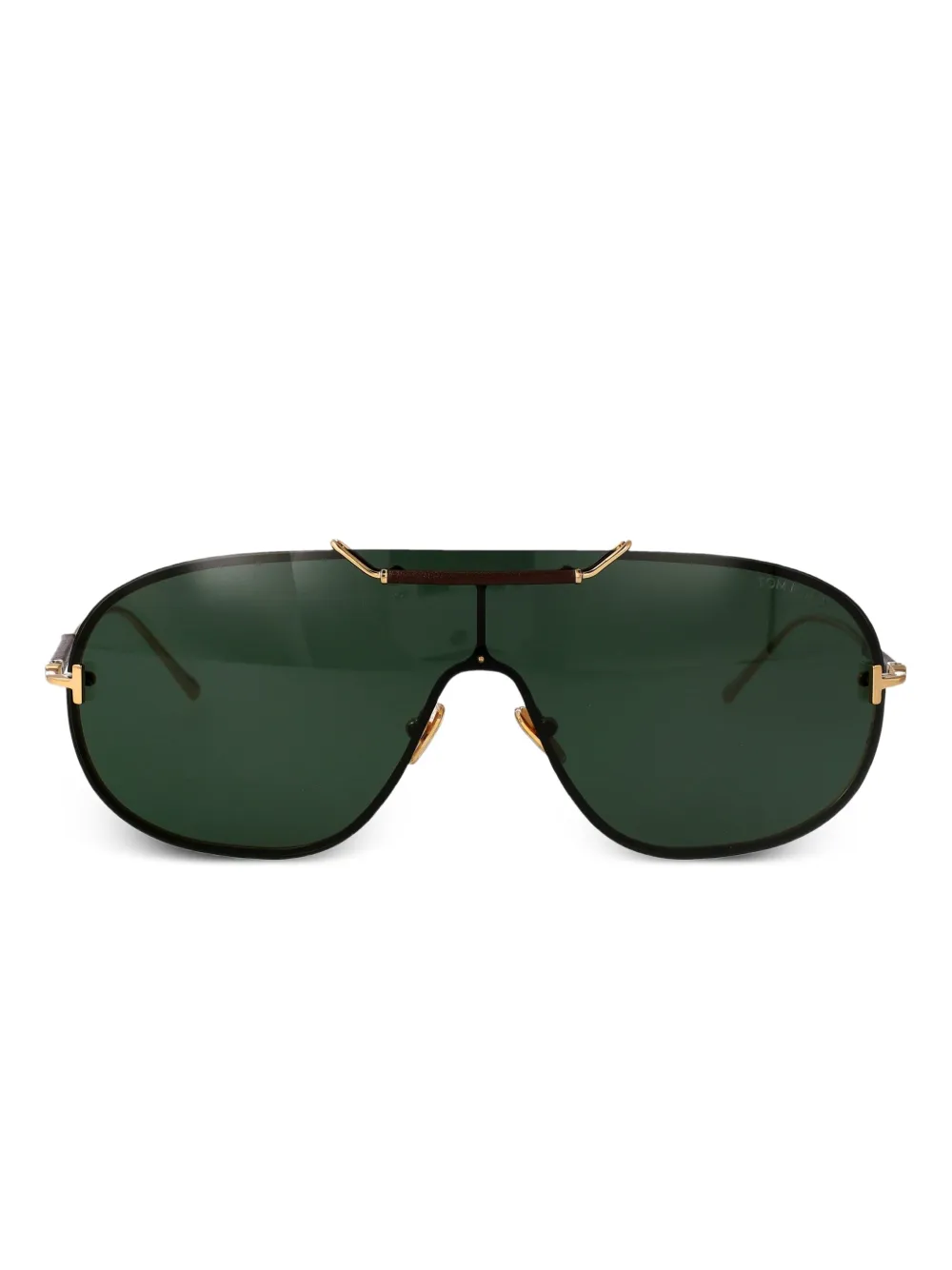 TOM FORD Eyewear Tyler brow-bar sunglasses - ゴールドトーン
