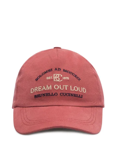Brunello Cucinelli embroidery-logo baseball cap