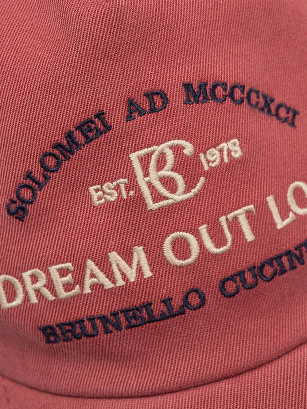 Brunello Cucinelli Honkbalpet met geborduurd logo - Rood