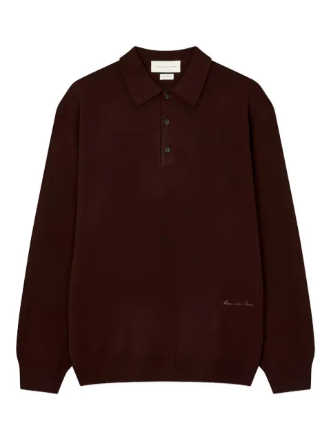 Man On The Boon. knitted polo shirt