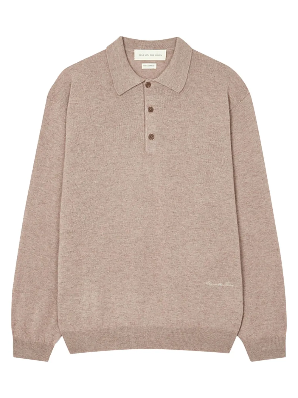 Man On The Boon. knitted polo shirt - ニュートラル Man On The Boon. knitted polo shirt - ニュートラル