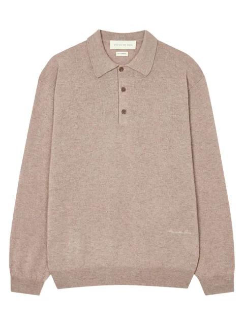 Man On The Boon. knitted polo shirt