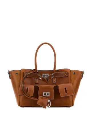 Balenciaga Mini All Bel Air Tote Bag | Brown | FARFETCH