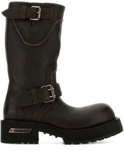 Balenciaga Venom buckle-detail leather boots