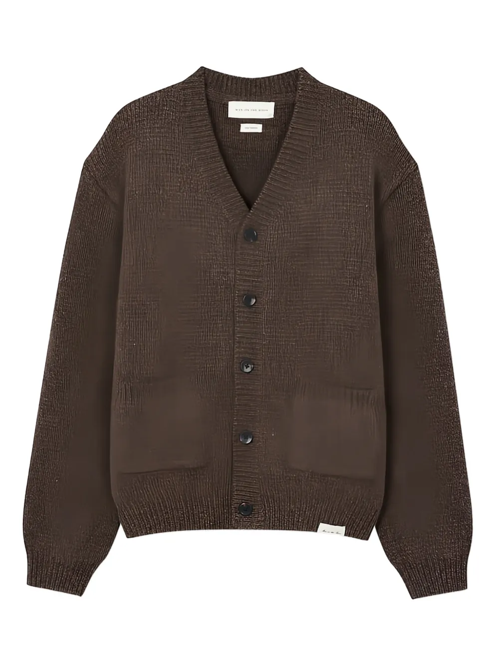 Man On The Boon. buttoned cardigan | Brown | Image 1