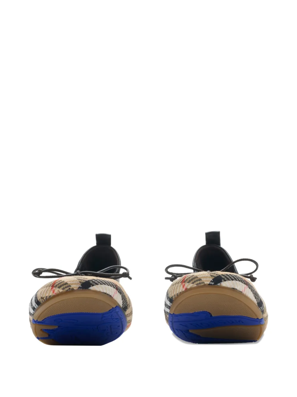 Burberry check bow ballerinas - Beige