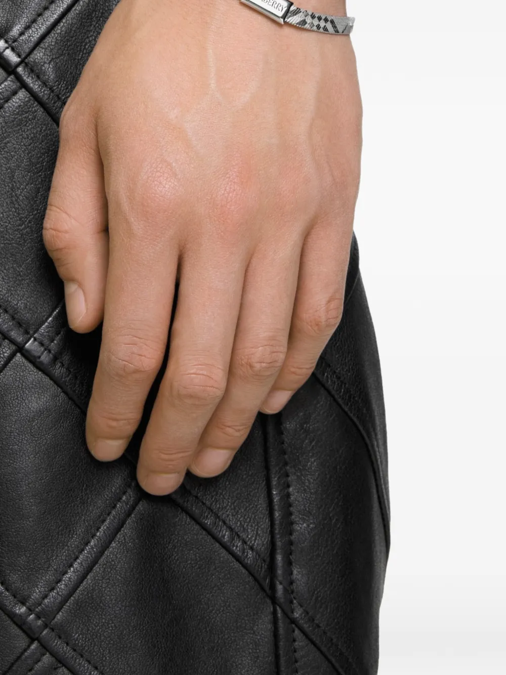 Burberry engraved check B charm bracelet | Image 2