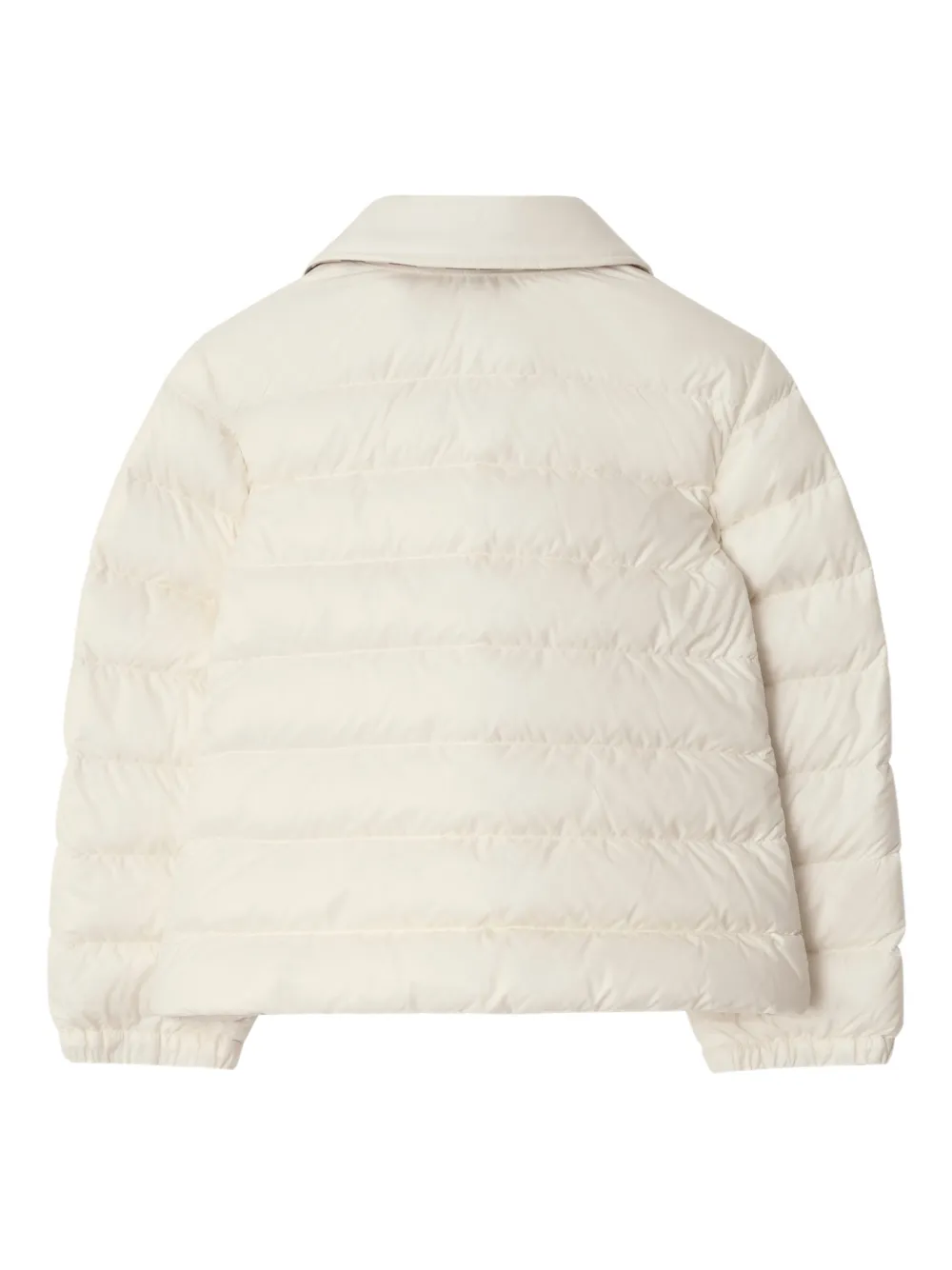 Burberry Kids Donsjack met geruite applicatie Beige