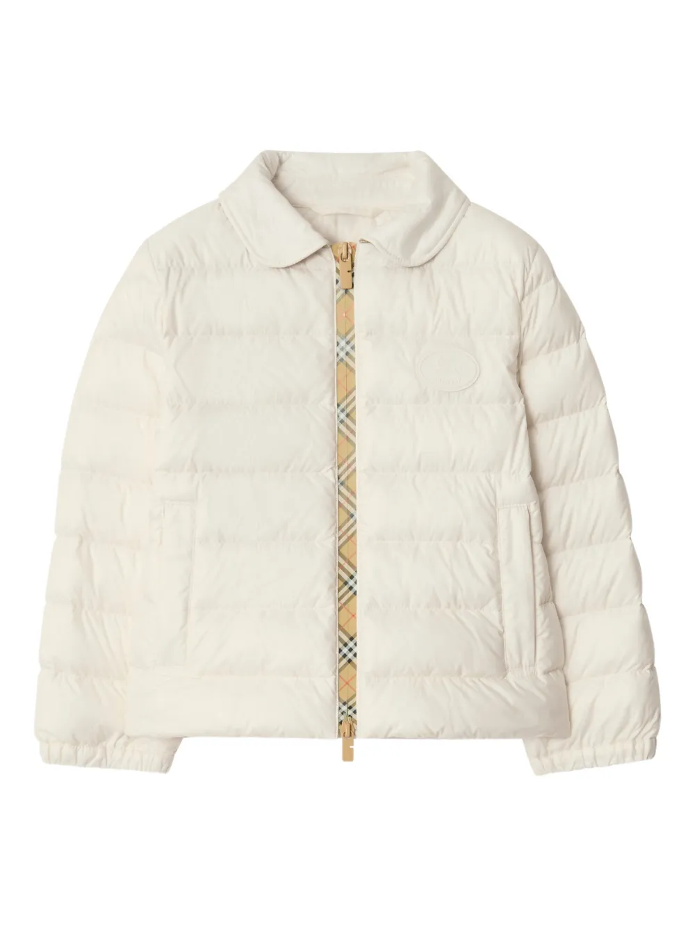 Burberry Kids Piumino con applicazione - Toni neutri