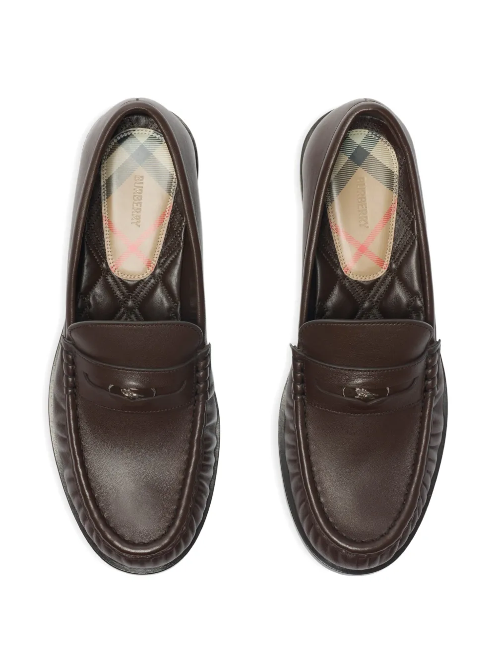 Burberry Cadet leren loafers Bruin