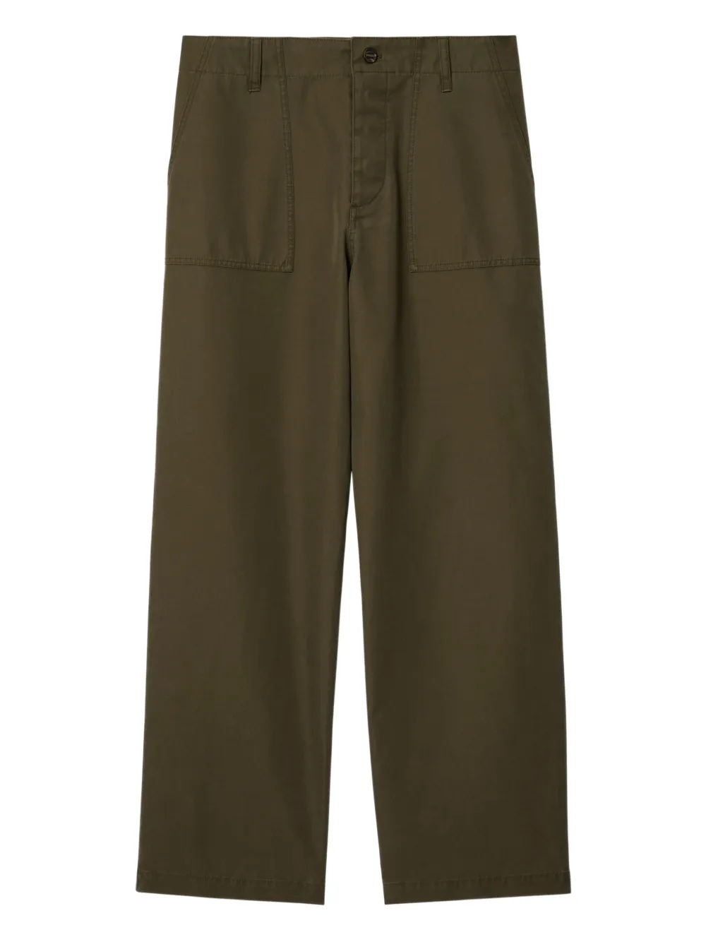Burberry Pantaloni con logo - Verde